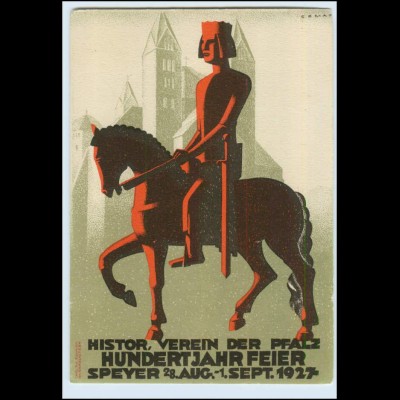 DP345/ Speyer Hundertjahrfeier 1927 schöne AK