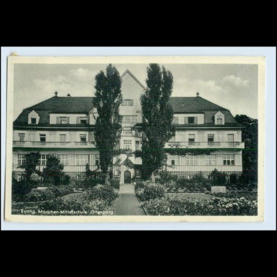 W5E42/ Ortenburg Evang. Mädchen Mittelschule AK 1951