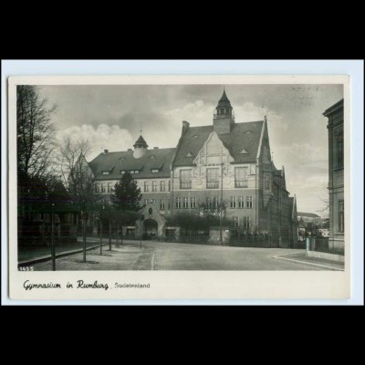 W5V14/ Rumburg Gymnasium Sudetenland Foto AK Tschechien ca.1940