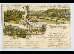 W6H17/ Hagen Gruß aus Hohenlimburg 1897 Litho AK