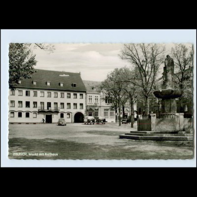 P3N27/ Zülpich Markt und Rathaus schöne AK ca.1960
