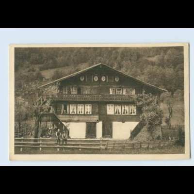 P3V58/ J. Elchlepp AK No. 14 Schweizer Bauernhäuser Haus in Hofstetten b. Brienz