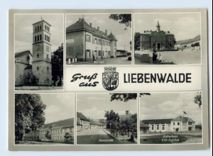W9R84/ Liebenwalde AK mit Bahnhof Postamt AK 1967