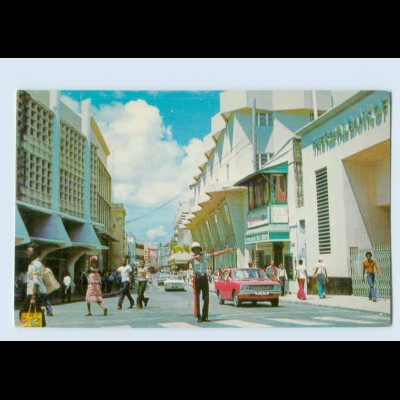 X1E07/ Barbados Bridgetown Broad Street AK ca.1970