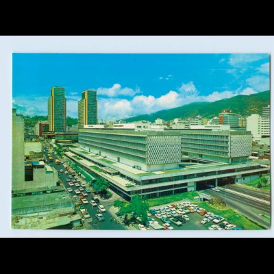 X1D62/ Caracas Venezuela Simon Bolivar Center AK ca. 1970