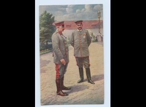 Y1145/ Kaiser Wilhelm + Hindenburg am Schloß zu Posen 1915 Rotes Kreuz AK