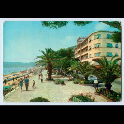 X1N73/ Alassio Grand Hotel Mediterranee AK 1962 Italien
