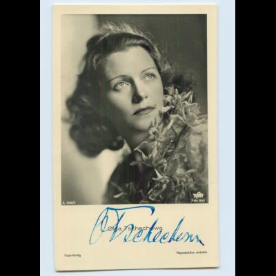 Y754/ Olga Tschechowa Autogramm Ross Foto AK ca.1935