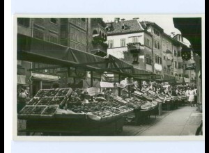 N286/ Bozen Bolzano Piazza delle Erbe Marktleben Foto AK ca.1935