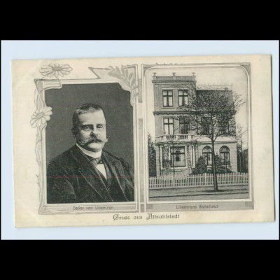 N1556/ Gruß aus Alt-Rahlstedt Liliencrons Wohnhaus AK 1910