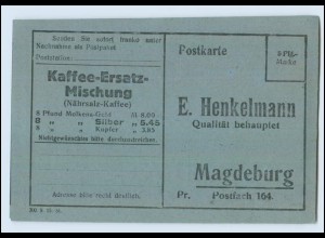 N3321-391./ Magdeburg E. Henkelmann Kaffee-Ersatz-Mischung AK ca.1920