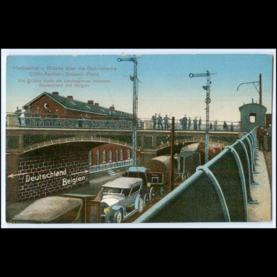 Y2675/ Herbesthal Grenze Deutschland - Belgien Eisenbahn 1916
