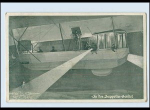 T953/ In der Zeppelin-Gondel Dt. Luftflotten-Verein AK 