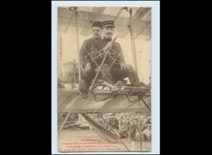 T1056/ Lt. Cachat, Adjudant Menard Flugzeug Piloten AK Frankreich WK1 ca.1915