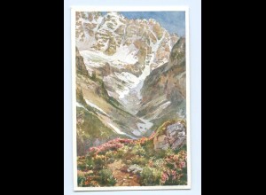 Y6893/ Monte Cristallogletscher Italien Deutscher Schulverein Künstler AK 1912