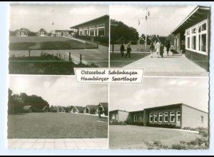 U490-2343/ Ostseebad Schönhagen Hamburger Sportlager AK ca.1960