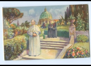Y8801/ Der Heilige Vater in den Gärten des Vatikans Papst AK 