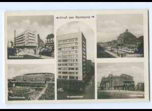 Y8355/ Dortmund Westfalenhaus, Bahnhof Foto AK ca.1935
