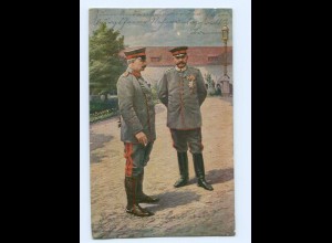 Y9393/ Kaiser Wilhelm und Hindenburg Rotes Kreuz 1. Weltkrieg AK ca.1915