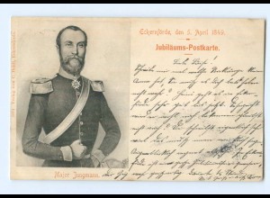 U2439/ Eckernförde Jubiläums-Postkarte Major Jungmann AK 1899