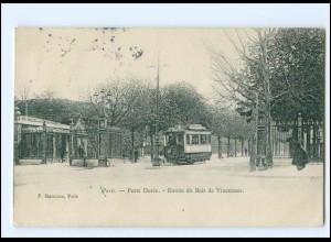 XX00164/ Paris Porte Dorée Tramway Straßenbahn AK 1908