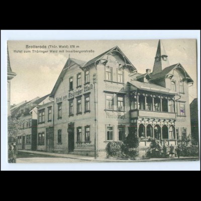 XX001612-985./ Brotterode Thür. Hotel zum Thüringer Wald AK ca.1910