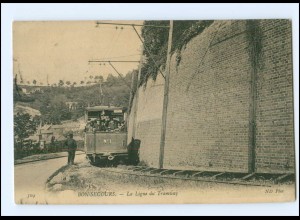 XX003333/ Frankreich Bon-Secours La Ligne du Tramway Straßenbahn 1907 AK