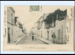 U4744/ Cherchell - Rue du Theatre Algerien AK 1908