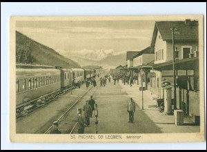 XX004103/ St. Michael ob Leoben Bahnhof 1920 Steiermark 