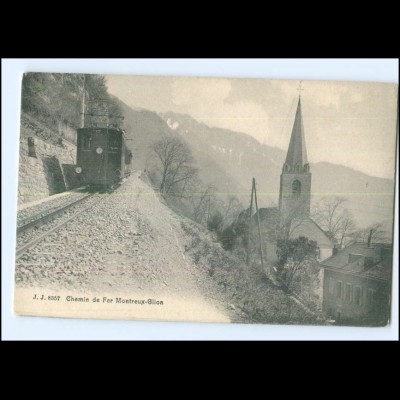 XX004469/ Chemin de Fer Montreux-Glion Bergbahn AK Schweiz ca.1910