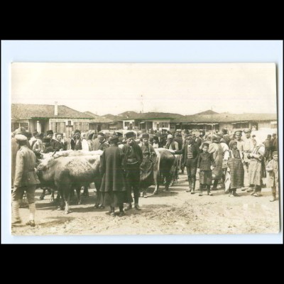 U4949/ Prilep Marktplatz 1917 Mazedonien Foto AK 