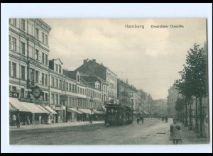 XX004707/ Hamburg Eimsbüttel Eimsbütteler Chaussee Straßenbahn AK ca.1910