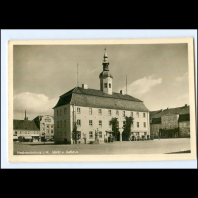 U6906-170./ Neubrandenburg Rathaus Foto AK ca.1938 