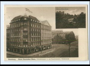 XX005355/ Hamburg Hotel Deutsches Haus am Hauptbahnhof AK 1932