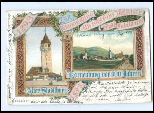 U7849/ Kornneuburg vor 600 Jahrem Stadtjubiläum 1298 - 1898 N.Ö.