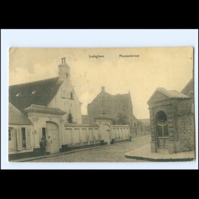 U7917/ Ledeghem Mooseelstraat Belgien AK 1917