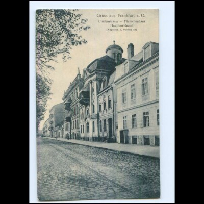 XX005703/ Frankfurt Oder Lindenstr. Türmchenhaus AK 1918