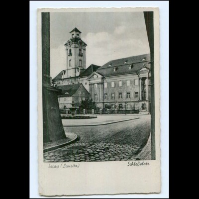 U8264/ Sorau Zary Schloßplatz AK ca.1940 Provinz Brandenburg 