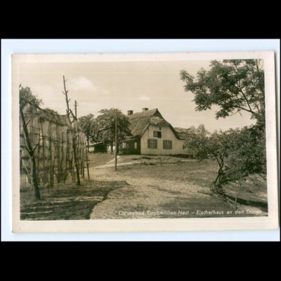 U8666/ Ostseebad Großmöllen-Nest Fischerhaus Foto AK Pommern ca.1940