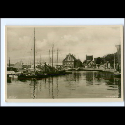 XX006847/ Wismar Hafen Foto AK ca.1935