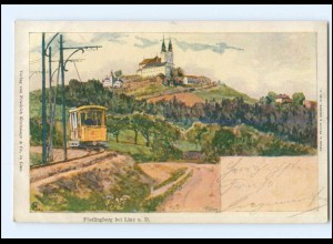 XX007206/ Linz Pöstlingberg eletr. Bergbahn AK Philipp & Kramer 1900