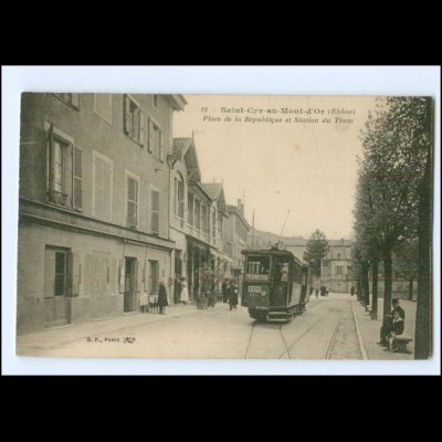 XX009122/ Saint-Cyr-au-Mont-d`Or Rhone Straßenbahn Tram Frankreich AK -694- 