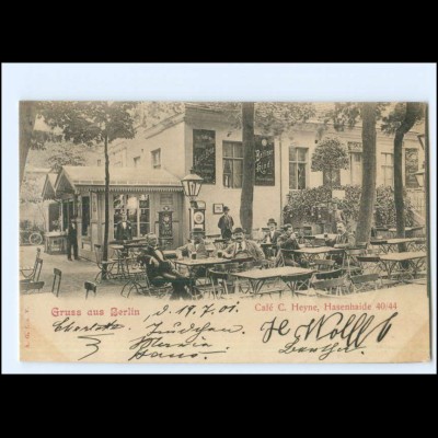 XX008510/ Berlin Café C. Heyne 1901 AK 