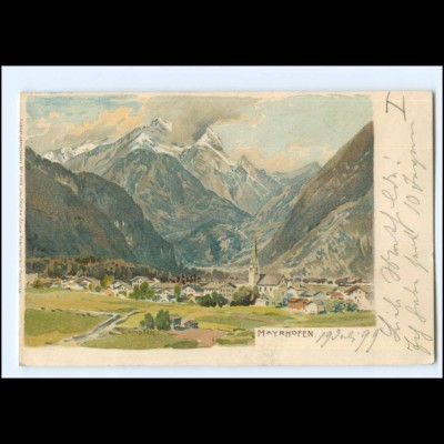XX009054/ Mayrhofen Tirol Künstler Litho AK Compton 1899