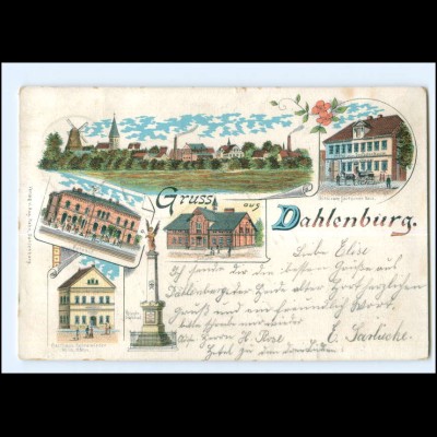 XX008813-2121/ Gruß aus Dahlenburg Litho Ak 1899