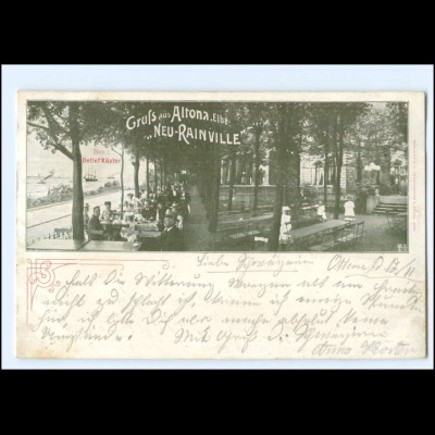 U9626/ Hamburg Gruß aus Altona "Neu-Rainville" AK 1903