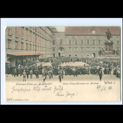 Y15220/ Wien Franzens-Platz Burgmusik AK 1903,