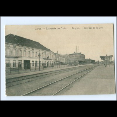 Y15479/ Deinze Deynze Bahnhof Belgien AK 1916