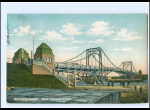 Y15628/ Wilhelmshaven Kaiser Wilhelm-Brücke AK 1908