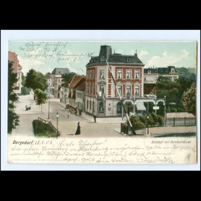 XX10237/ Hamburg Bergedorf Bahnhof mit Bahnhofshotel AK 1903
